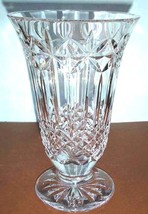 Waterford Starburst Crystal Footed Flared Vase 8.5&quot; New In Box - £207.75 GBP