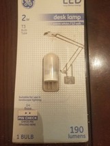 GE LED Desk Lamp Light Bulb Warm White 2W T3 G4 Base 190 Lumens - $20.67