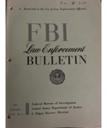 FBI Law Enforcement Bulletin January 1951 J Edgar Hoover Frederick Tenut... - $47.50