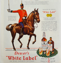 1940 Dewar&#39;s White Label Scotch Advertisement Military Officer Distiller... - €9,21 EUR