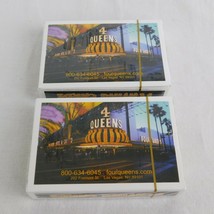 Sealed Lot of 2 Decks 4 Queens Casino Las Vegas Advertising Playing Cards Four - £9.31 GBP