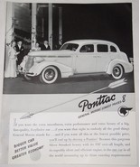 PONTIAC FORTUNE MAGAZINE ADVERTISEMENT CLIPPING VINTAGE 1937 - $468.48 MXN