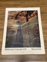 Sierra Club Wilderness Calendar 1978 (Calendar) Rare Vintage Nature Scenes CV - £27.69 GBP