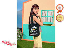 [Wiggle Wiggle] Daisy Summer Eco Bag Knit Shoulder Bag Black Korean Brand - £68.15 GBP
