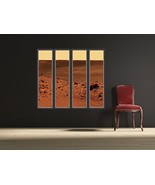 Bonneville Crater Mars Outpost Windows Wall Decals - Set of 4 Wall Decal... - $102.90 CAD
