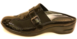 Cole Haan Slip On Mule Shoes Size-9.5B Black Patent Leather - £23.71 GBP