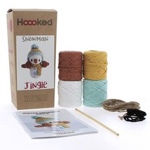 Hoooked Amigurumi DIY Kit W/Eco Barbante Yarn-Winter Snowman Jingle PAK345 - $413.71 MXN