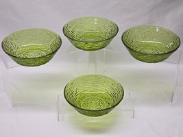 Anchor Hocking SORENO AVOCADO 6&quot; Cereal Soup Bowl - Retro Mid-Century Se... - $22.18