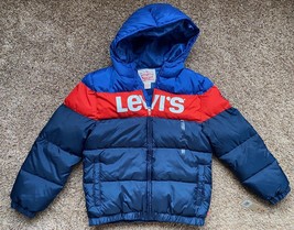 Vintage Levi&#39;s Youth Red &amp; Blue Winter Jacket/Coat - Size L (12-13) New - £22.77 GBP