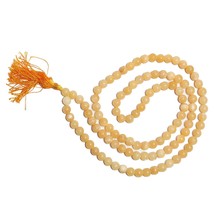 Energized Yellow Calcite 8mm Beads Prayer Mala 108+1(Guru Beads) - $124.95