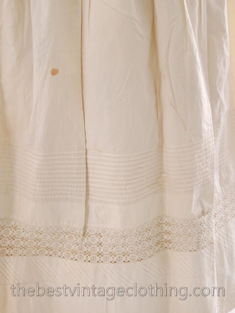 ANtique Rare Fancy Victorian Whites VTG Wedding Trousseau Set  5 PC  Sz Large Item image 15