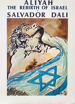 Salvador Dali Aliyah The Rebirth Of Israel Placa Firmado Offset Judaísmo Judío - £50.26 GBP