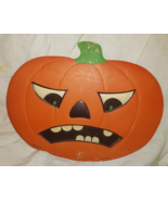 1940s Vintage Halloween Decoration HE LUHRS BEISTLE Diecut Pumpkin  - £33.23 GBP