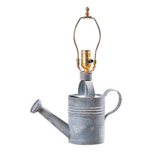 Irvins Country Tinware Watering Can Lamp Base in Weathered Zinc - £70.46 GBP