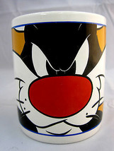 Looney Tunes Sylvester Cat Coffee Tea Soup Cup Mug Container Gibson 2002 - £18.08 GBP