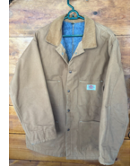 Vintage Railroad Distressed Caboose Canvas Chore Work Jacket Size 46 Mad... - $1,425.85 MXN