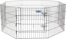 Petmate Black Single Door Pet Exercise Pen with Snap Hook Design - £69.86 GBP+