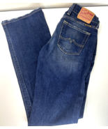 Lucky Brand Women’s Jeans Size 6 / 28 Dungarees Blue Denim Flare Pants - $10.18