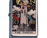 Tarot Card D18 Windproof Dual Flame Torch Lighter XVI The Tower - £13.19 GBP