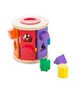 Melissa &amp; Doug Match and Roll Shape Sorter - Classic Wooden Toy - £17.97 GBP