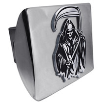 METALHEAD GRIM REAPER ON CHROME USA MADE HITCH COVER - £59.79 GBP