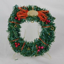 Hallmark Keepsake Ornament 1990 Little Frosty Friends Display Wreath with Stand - $17.42