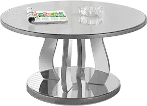 Accent Cocktail Coffee Table, 18&quot; H, Brushed Pewter - $475.99