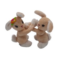 Vintage Dakin honey bunch hugging bunny rabbits 12” Easter Plush Stuffed... - £9.86 GBP