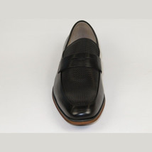 Men's Shoes Steve Madden Soft Leather upper Slip On Emree Black basket weave image 3