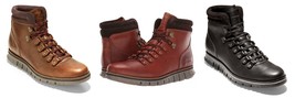 Cole Haan Mens ZeroGrand Leather Waterproof Hiking Boots - $136.40