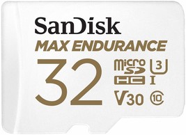SanDisk 128GB MAX Endurance microSDXC Card with Adapter for Home Security Camera - £51.48 GBP