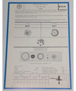 BETTLACH Roskopf Movement Cal 8175 8177 Technical Bulletin Parts Diagram... - $27.74 CAD