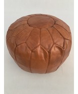 Brown chocolate Moroccan Leather Pouf Cover - $180.00