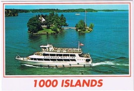 Postcard 1000 Islands Ontario - New York Zavikon Island International Br... - £2.24 GBP