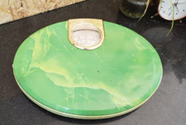 TANITA Body Weight Retro MCM Bathroom Scales Stone/KG&#39;s Jade Green Marble Effect - £32.74 GBP