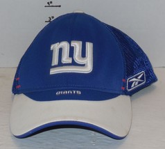 New York Giants Fitted Baseball Hat Cap Reebok One Size Fits all NFL - $288.40 MXN