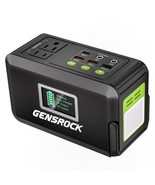 GENSROCK Portable Power Station, 88Wh Outdoor Solar Generator, Lithium B... - £255.93 GBP