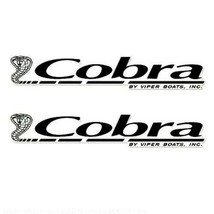 Cobra By Viper Boat Yacht Decals 2PC Set Vinyl High Quality New 30” OEM - £52.07 GBP