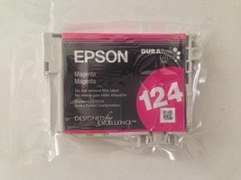 Epson 124 T124320 red magenta ink printer Stylus NX125 NX127 NX130 NX230... - £15.47 GBP