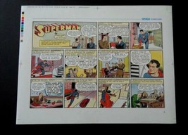 Vintage Superman printers proof production art:DC Comics Sunday Classics... - $46.63