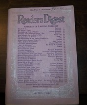 Reader&#39;s Digest - April 1940 - Wonderful Vintage Magazine - Vguc! - £5.58 GBP