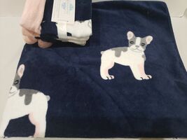 Serendipity 5pc Frenchie French Bulldog Dog Bath Towels &amp; Washcloths Blu... - $46.52
