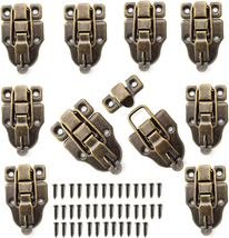 10PCS Metal Duckbilled Box Hasp Lock Toggle Latch Catch for Wooden Case ... - £11.48 GBP