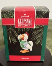 Vintage 1992 Hallmark Keepsake Christmas  Ornament Dad-To-Be Rooster - £8.39 GBP