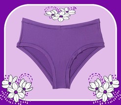 L  Purple  Everyday NO SHOW Stretch Victorias Secret PINK Hipster Brief Panty - $10.99