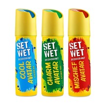 SET WET Deodorant Body Spray Cool Charm Mischief Avatar Perfume Fragrance 150ml - £16.80 GBP