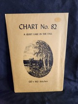 Vtg rare Babs Fuhrmann Petit Point Chart #82 A Quiet Lake In The Fall 120x160 - £18.75 GBP