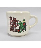 Vintage I&#39;m so happy here I could just Sh@t Frog Coffee Mug - £39.06 GBP