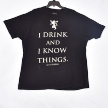 Game Of Thrones Drink And I Know Things Tyrion Lannister T Shirt Size XL - £9.06 GBP
