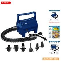 Effortless 460W Electric Air Pump, 2.1 PSI, Ideal for Air Beds, Pools &amp; ... - $65.29